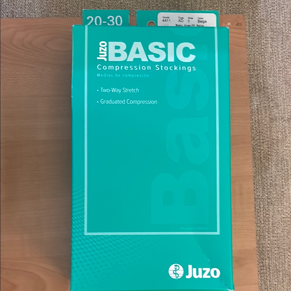 Juzo Basic 2030 Mmhg Compression Knee High Closed Toe Beige Brand New